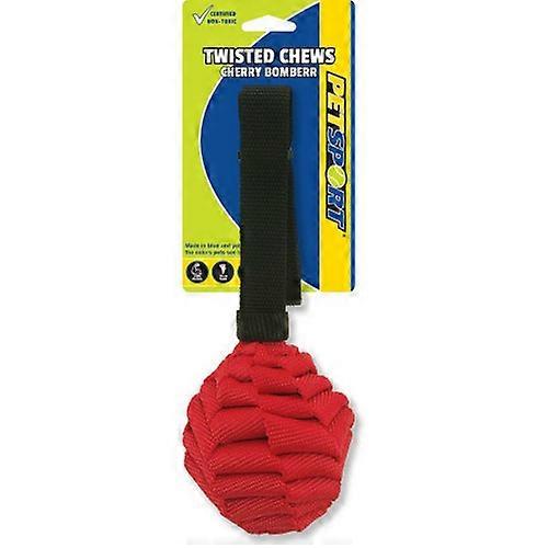 Petsport USA لعبة الملتوية Chew Cherry Bomber ، 1 قطعة