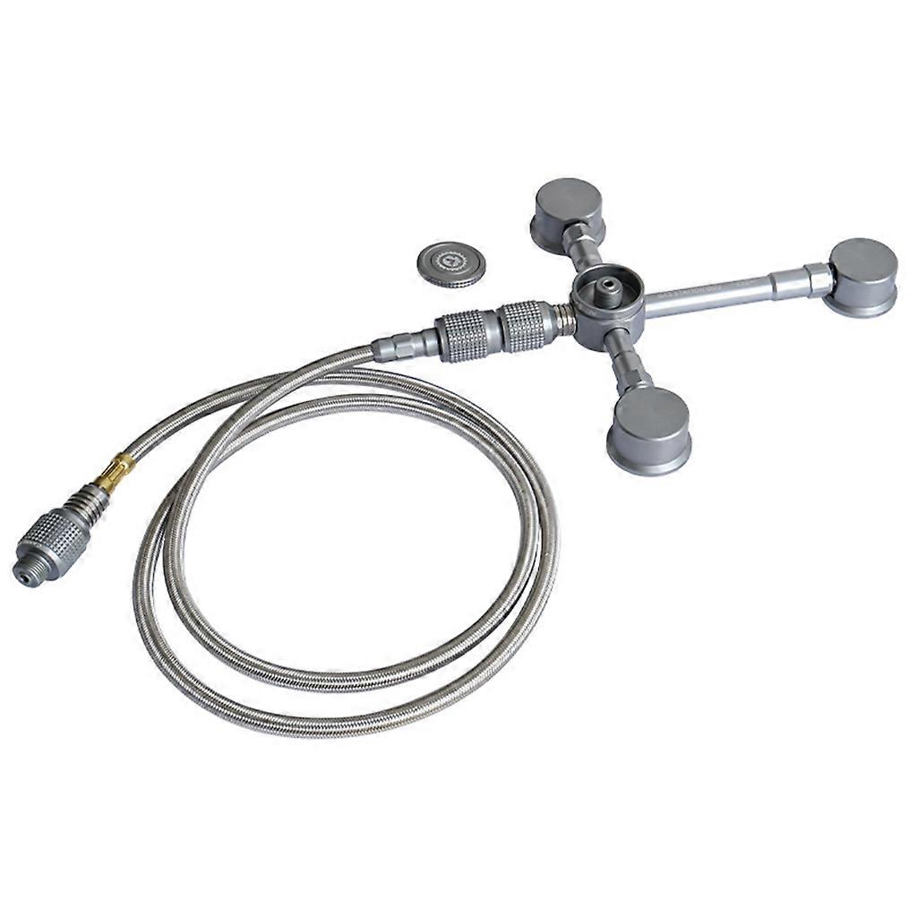 Split Burner Extension Adapter Flat Gas Tank Connection Wire Adapter & Bracket