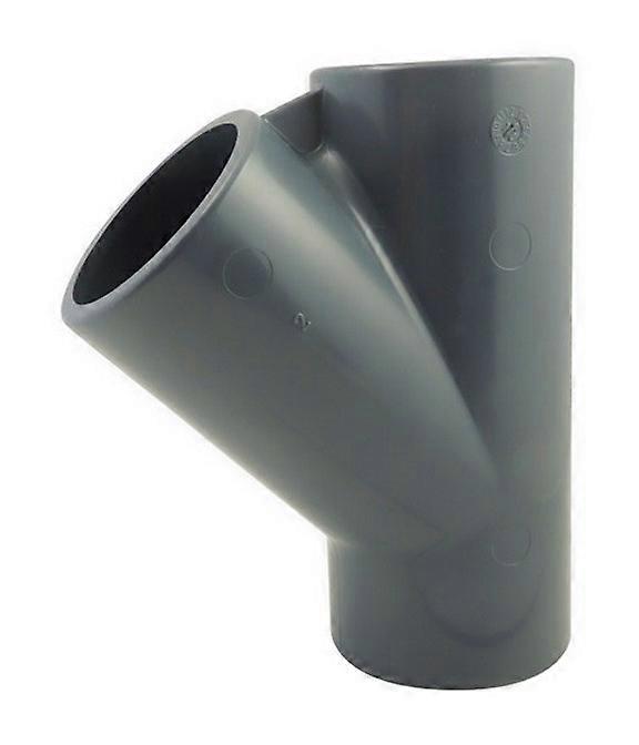 PVC pressure connection - Equal tee 45 PVC pressure to glue FFF 50