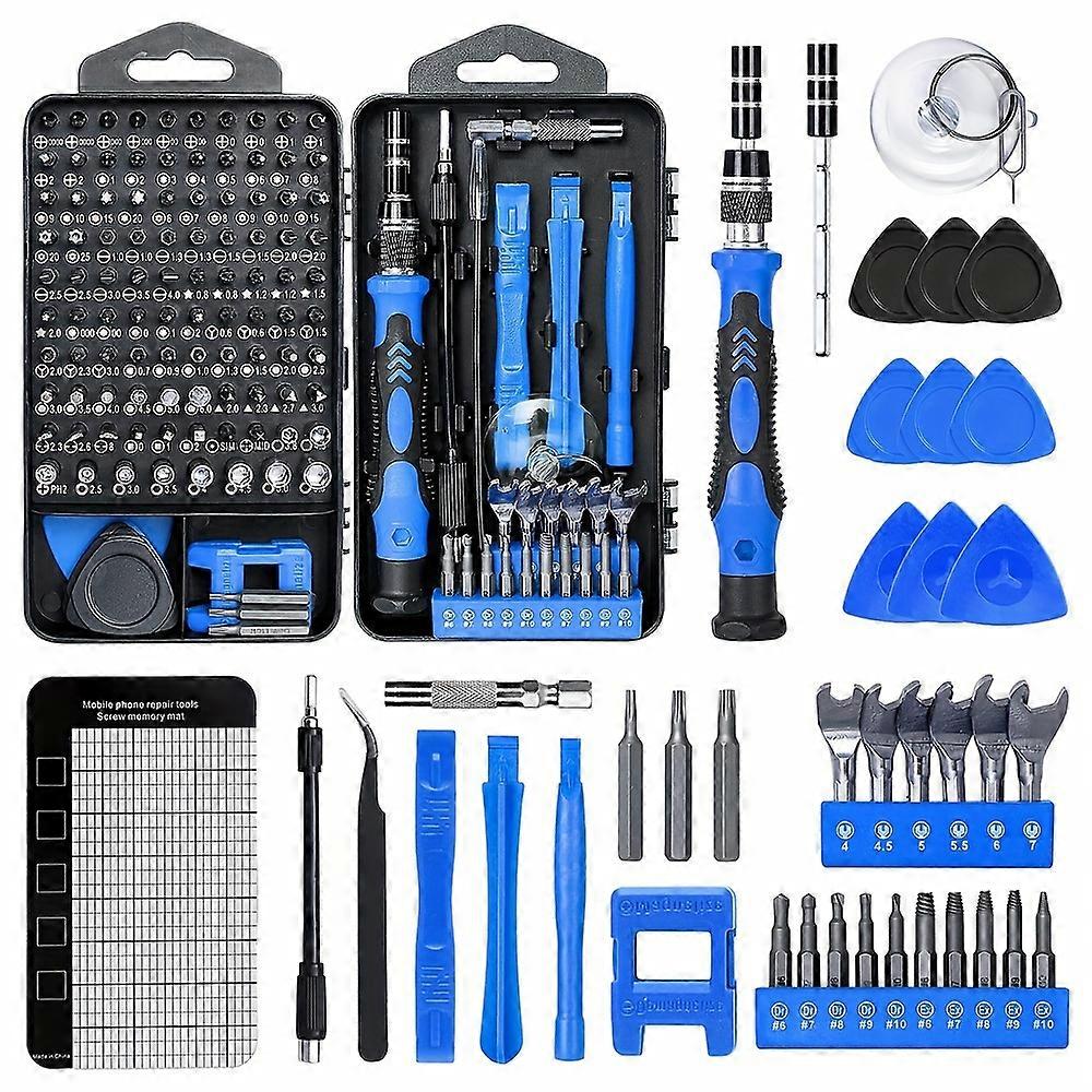 138-Piece Diy Repair Kit - Professional Precision Screwdriver Sets with Mini Wrench and Stripped Screw Remover - Universally Compatible with iPhones,