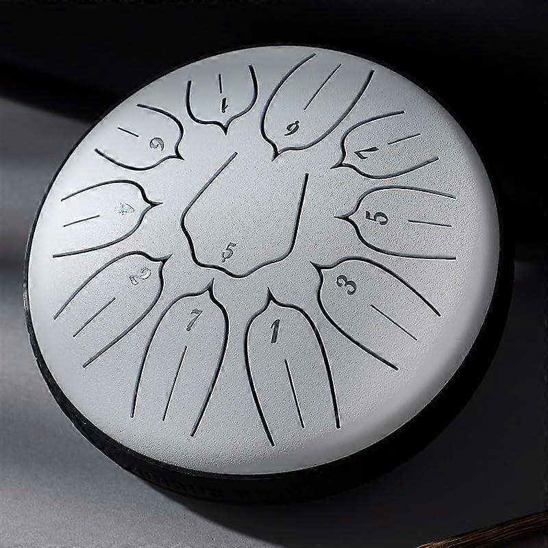 Rain Drum for Outside Garden, Chakra Drum for Rain Outdoor, Steel Tongue Drum Rain Chime, 6 Inches 11 Notes
