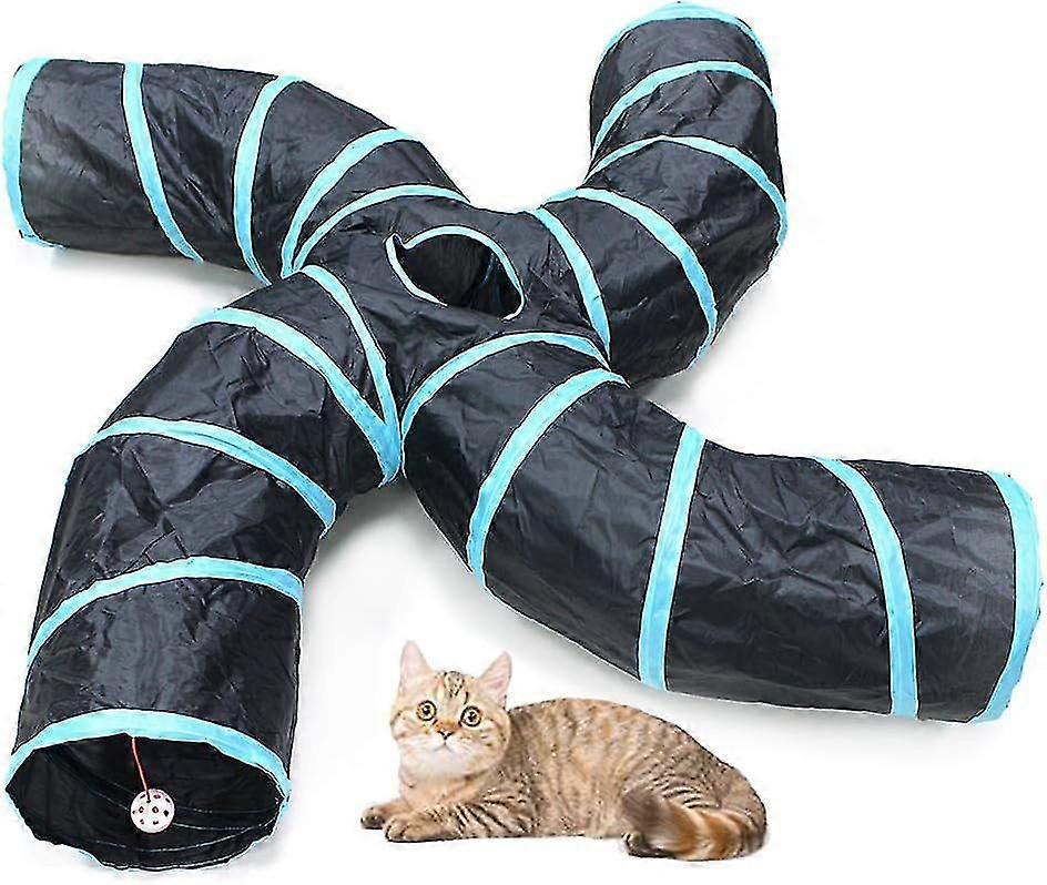 S-Type Cat Tunnel, 2-Way/3-Way/4-Way/5-Way Foldable S-Type Small Animal Tube
