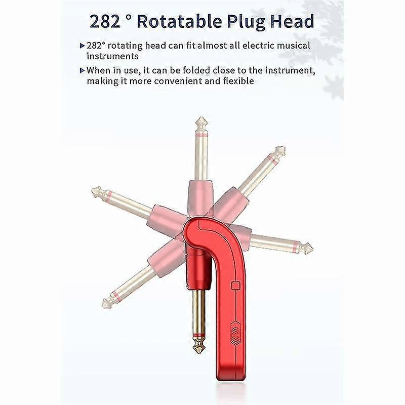 WS-3 UHFギター送信機受信機4チャンネルエル用充電式ワイヤレスギターシステムを内蔵