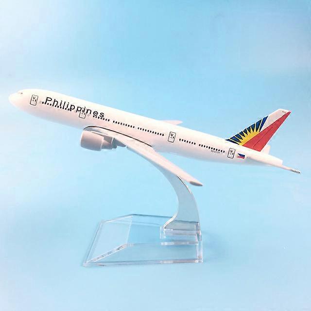 Plane Airplane Model Philippines Boeing 777 Aircraft Model Diecast Metal Airplanes Model 16cm 1:400 Plane Toy Gift