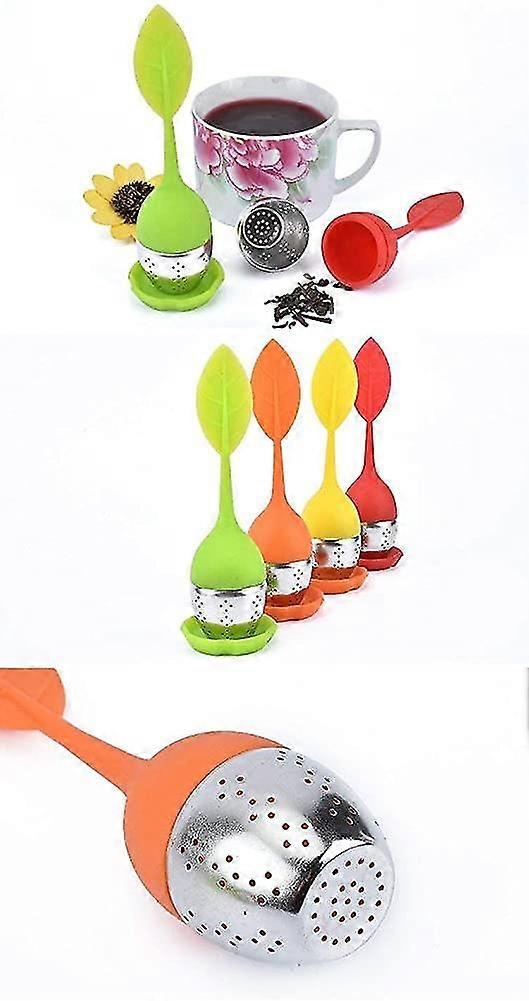 10pc Practical Loose Leaf Tea Infuser, Stainless Steel Tea Strainer & Tea Steeper & Teapot