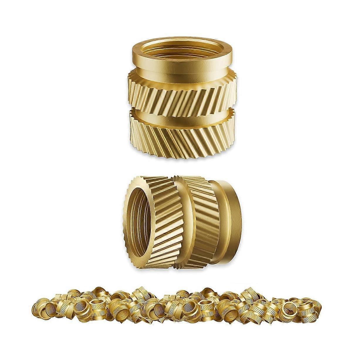 Heat-Set Threaded Inserts, Heat Set Insert for 3D Printing Components and Plastic Parts - Knurled N