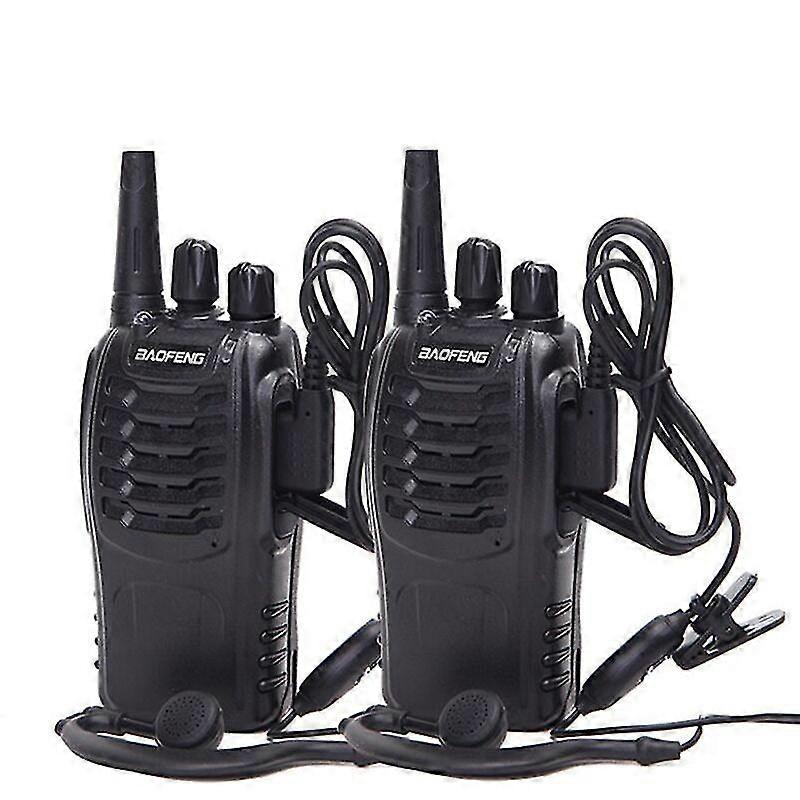 2Pcs/set walkie talkie portable radio station bf888s comunicador transmitter transceiver walkie talkie
