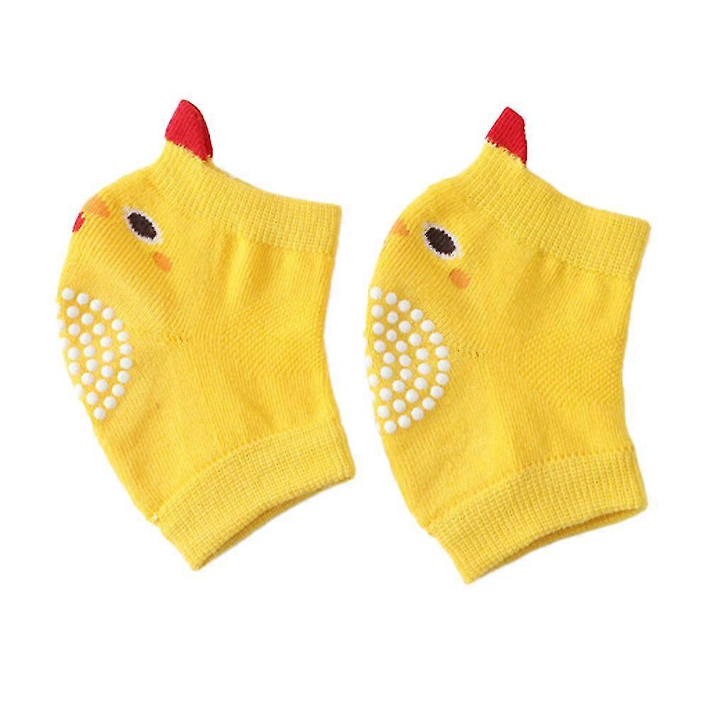 non-slip socks compatible with crawling,toddler cartoon knee elbow protector