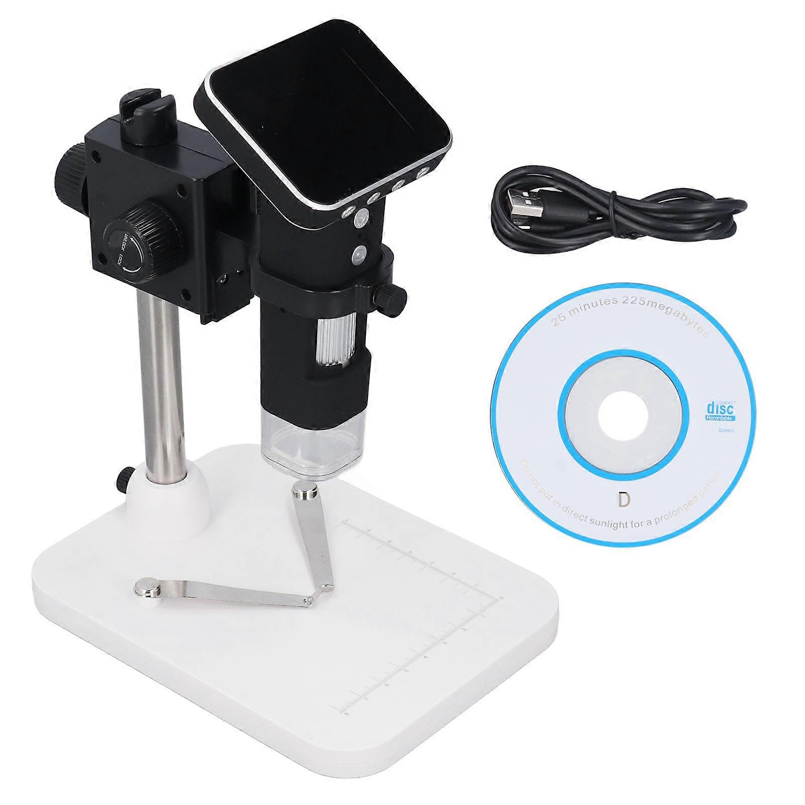 Digital Microscope 500X Magnification 2MP WiFi Electron Microscope with 8pcs LED Light for Student Learning