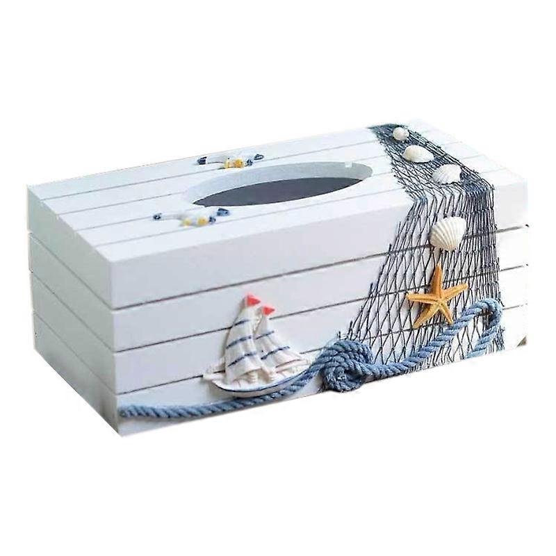Mediterranean Style Marine Series Tissue Box Cover Paper Towel Box Home Decoration Toilet Paper Hol