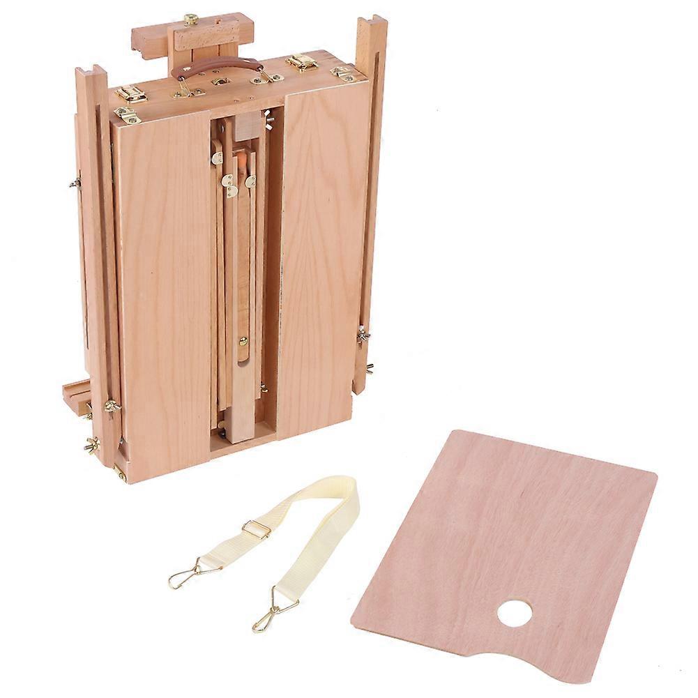 1pc Wooden Table Painting Easel Sketch Box Portable Folding Artist Painters Tripod (Large)