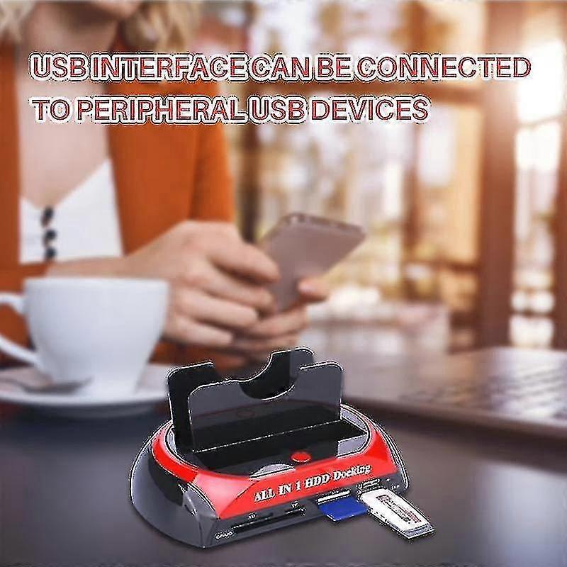 DOCKING STATION HD SATA Ed IDE 3,5" 2,5" POLLICI HARD DISK BOX GRANDE Piccolo Usb 20 30 Card Reader Clone Drive Backup - Foto 6
