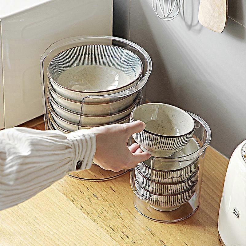 Simple Dinner Plate Bowl Storage Rack Kitchen Storage Box without Cover for Kitchen Accessories
