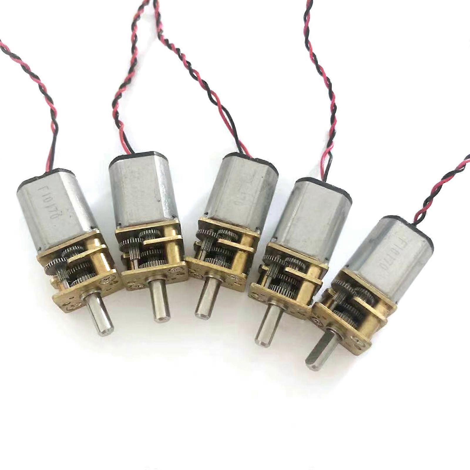 DC 3V-6V 98RPM Mini 16mm Coreless Full Metal Gear Motor Slow Speed DIY Robot Car