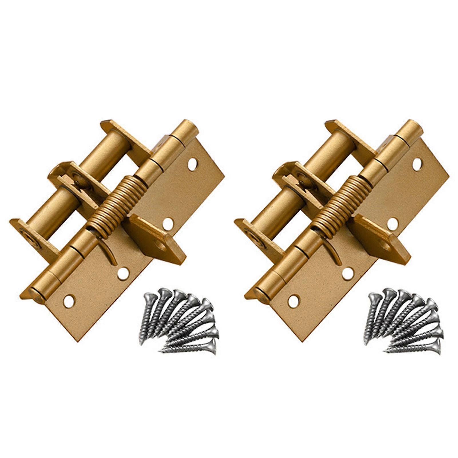 Door Hinge Small Furniture Hinge with Screws Invisibles Self Closing Spring Metal