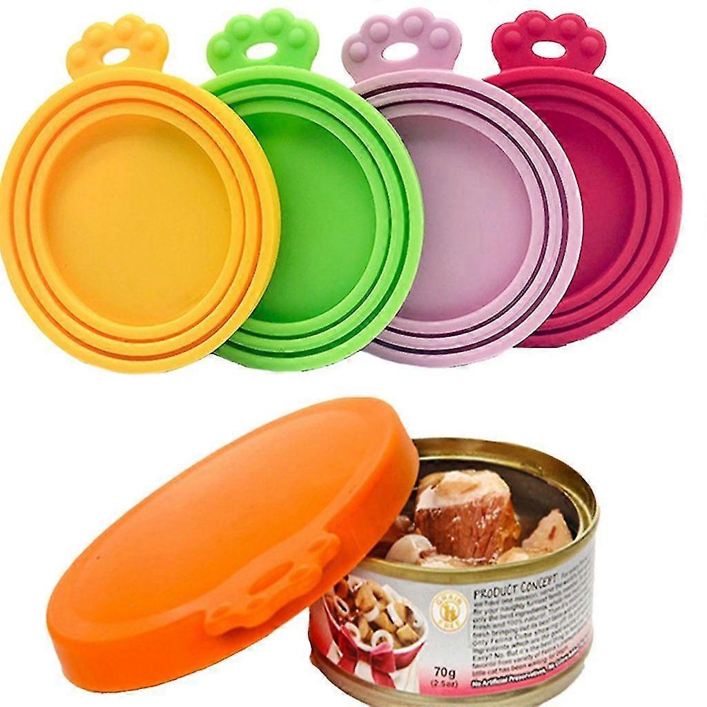 4pcs Hundefutter Katzenfutter Tierfutter Silic Lid Food Stora