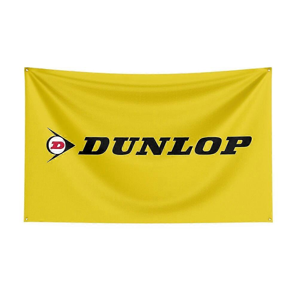 90X150Cm Bendera Dunlops Spanduk Mobil Balap Cetak Poliester untuk Decor1