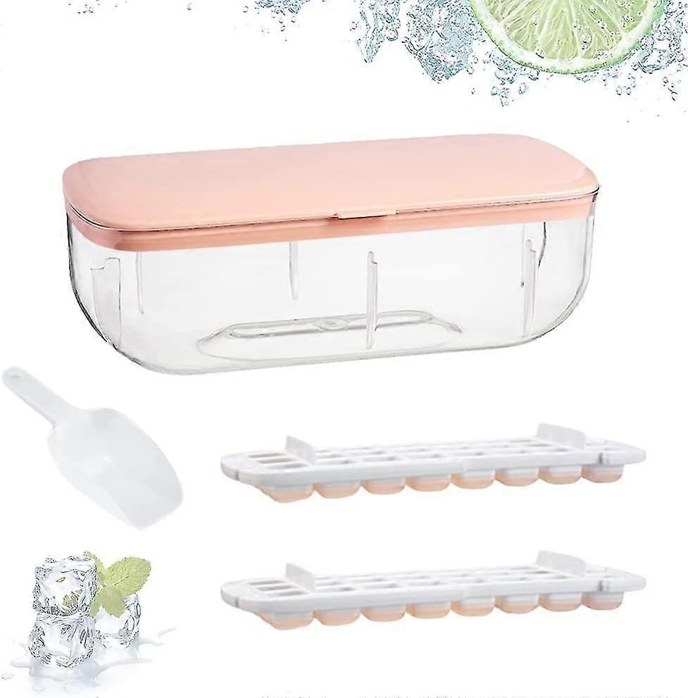 Reusable Silicone Ice Cube Tray With Lid