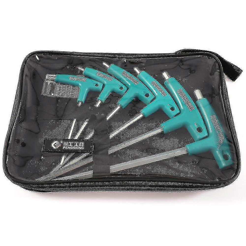 6/9pcs Allen Key Hex Wrench Set Flathead T-handle Spanner Hexagon Screwdriver Hand Tools For Auto Bike Motorcycle Repairing