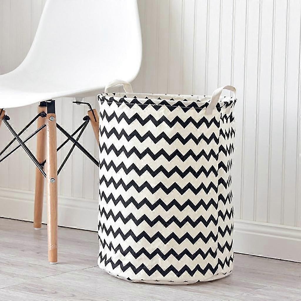 Waterproof Large Laundry Basket Collapsible Round Laundry Hamper Storage Bin