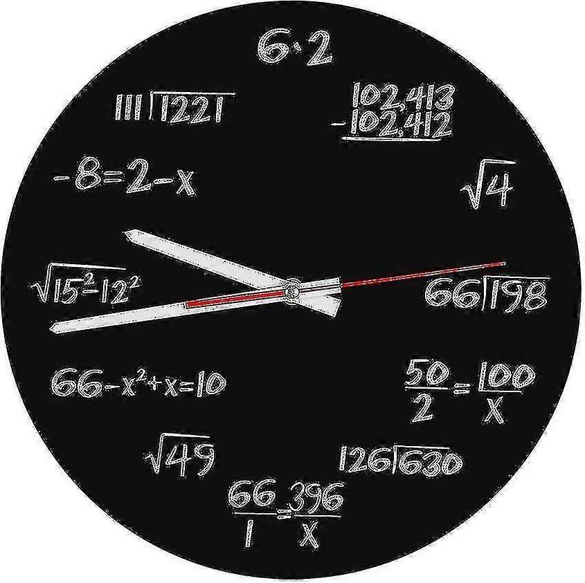 Acrylic Wall Clock Creative Math Unique Design Funny Formula Clock