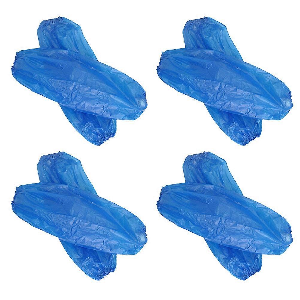 300PCS Disposable Plastic Oversleeves Waterproof Arm Sleeves Covers Oilproof Arm Protector for Cleaning Painting Repair