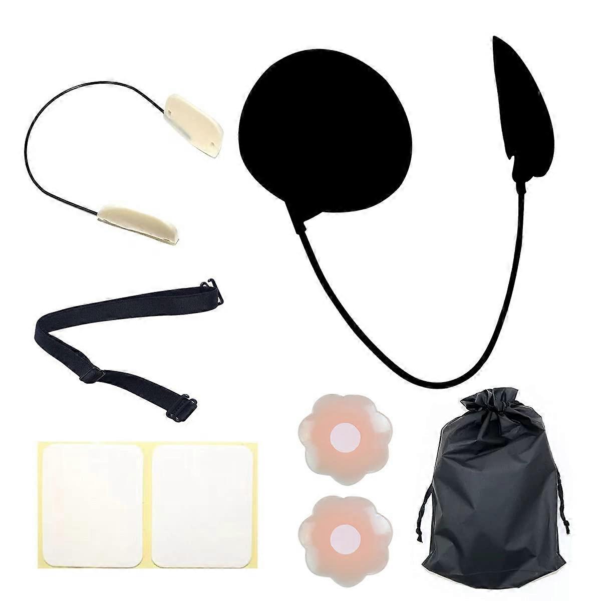 Push Up Frontless Bra Kit,Push Up Effect Chest Sticker,Strapless Push Up Bra,Hidden Adjustable Design