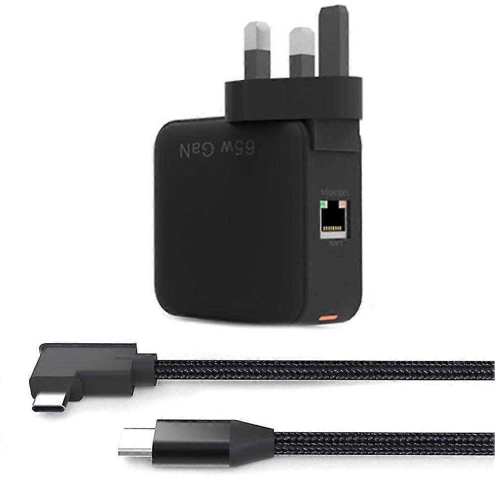 65w For Adapter Pd3.0 Projection Screen 1000mbps 4k Resolution For Switch(uk Plug)