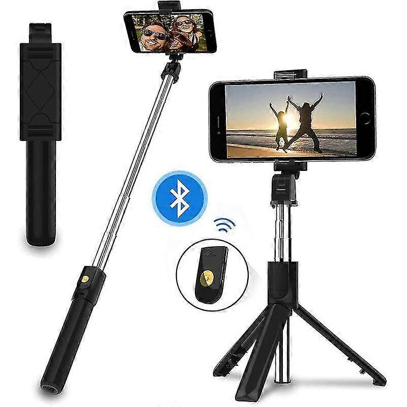 Trpied Selfie Stick Bluetooth Avec Tlcommande, Selfie Stick Rotatif Avec Tlcommande Bluetooth, Stick Selfie Sans Fil Extensible Pour La Plupart