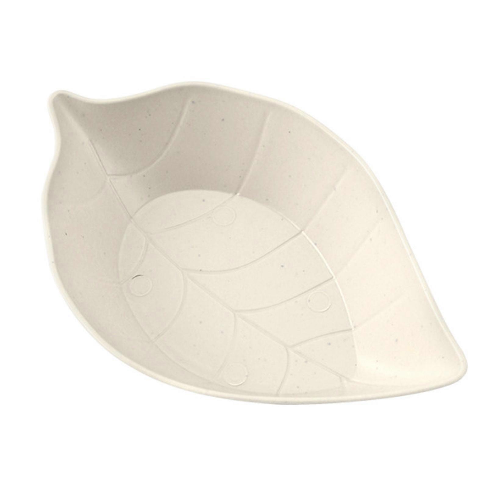 Dipping Dish Leaves Shape Japanese Style Smooth Edges Stackable Non Slip Bottom Serving Burrs Free Multipurpose Mini Plastic Seasoning Dish for Dining