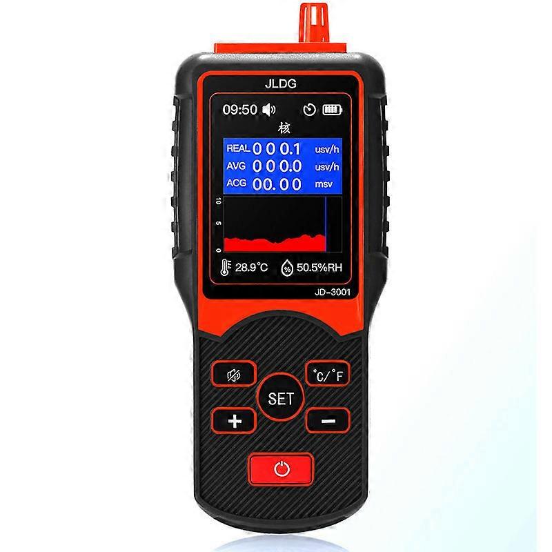 JD-3001 Geiger Counter Electromagnetic Radiation Detector Temperature Humidity meter