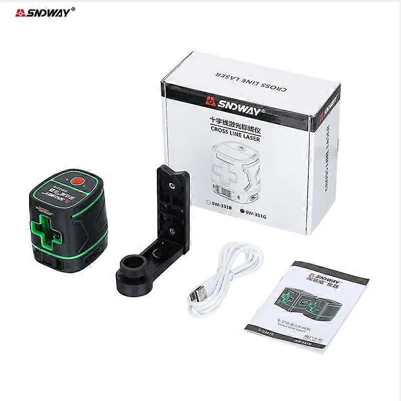 Rechargeable Battery Laser Level Green Beam Self Leveling Vertical Horizontal 2 Cross Lines Laser Nivel Measuring Tool