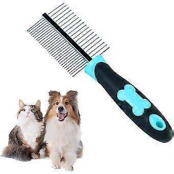 Cat Brush Dog Brush Comb,stainless Steel Double Sided Dog Comb For Large,medium And Small Dogs And Cats With Tangled Short/long Hair