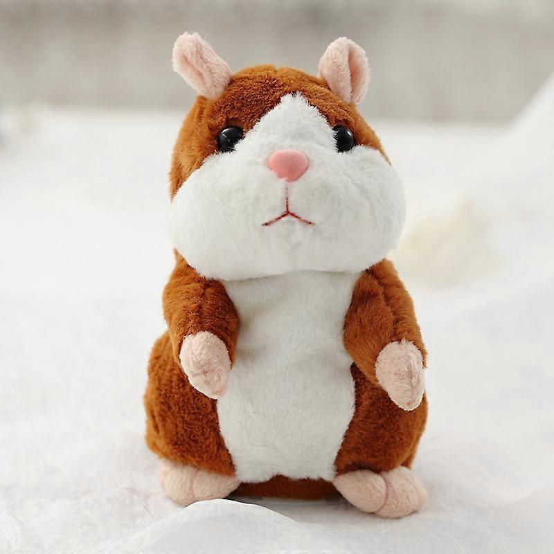 HaKeLai Learn To Repeat The Small Hamster Plush Toy Talking Hamster Doll Toy Record Children's Sducational Toys For Children's Gifts