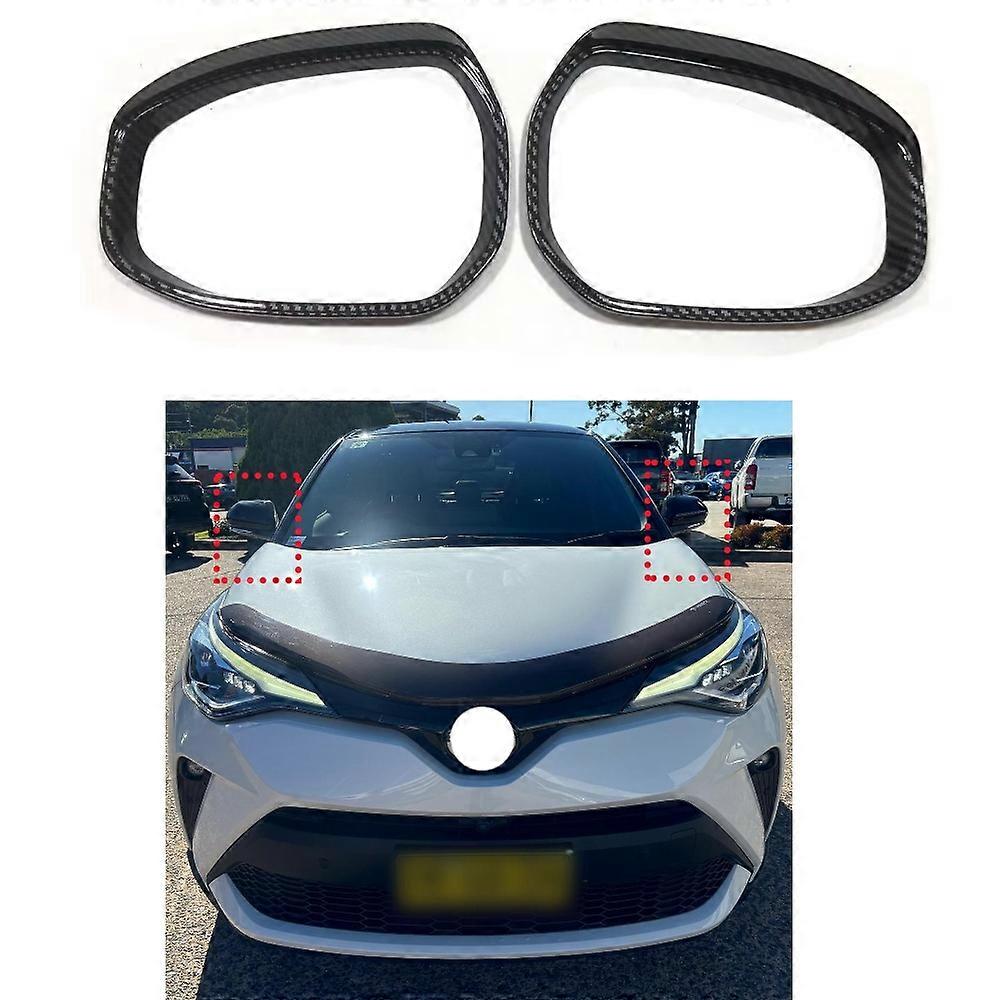 Cars Accessories Rear Mirror Rain Visor Eyebrows Guard Cover For Toyota CH-R 2023-2024 Auto Parts