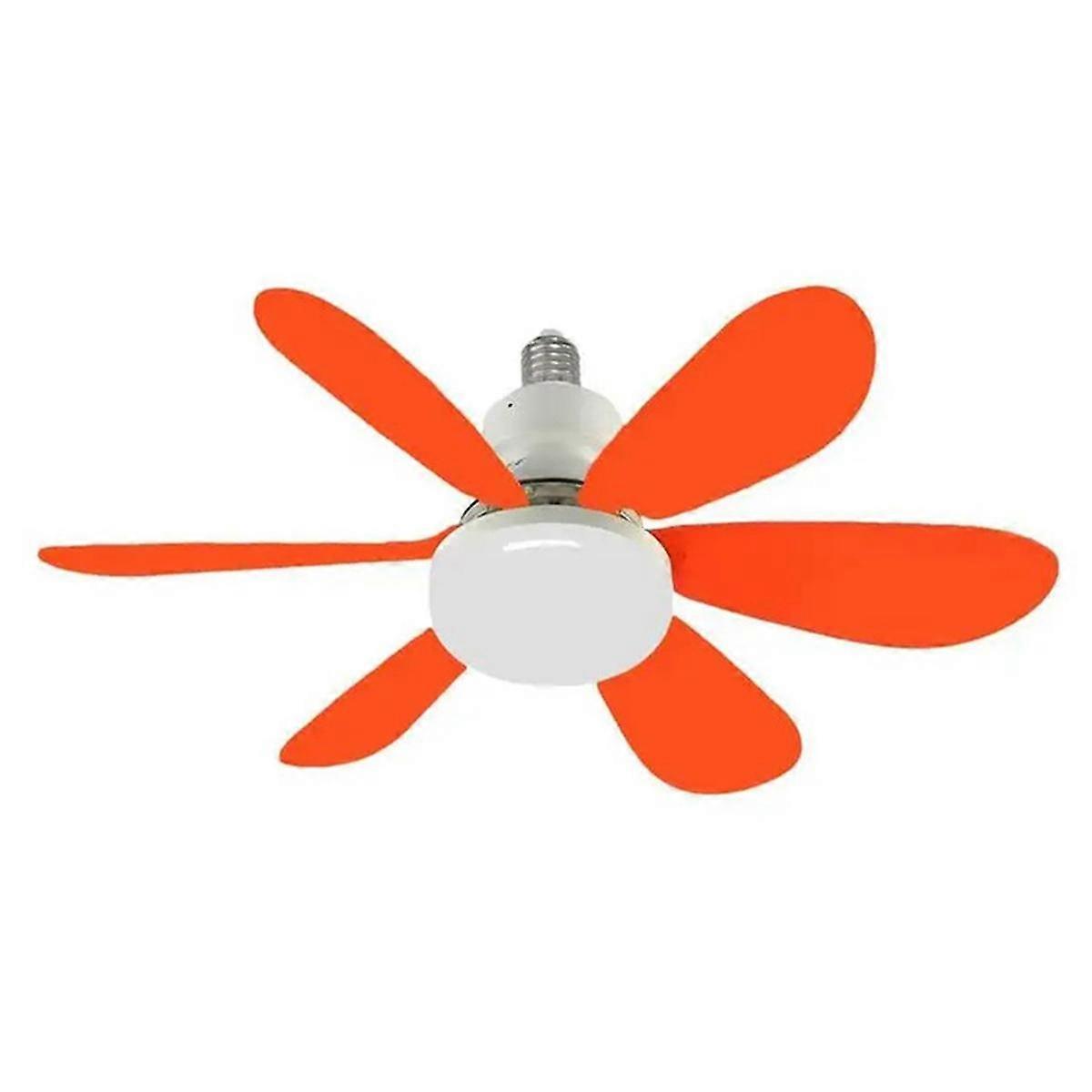 Ceiling Fans with Lights E27/26 Socket Screw in Ceiling Fan Socket Fan Light Ceiling Fans with Lights Orange,A