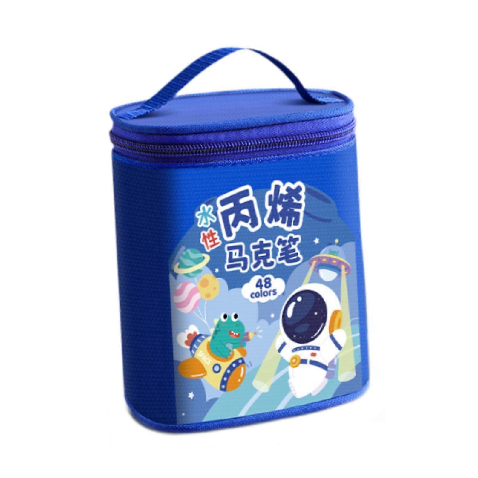 Paint Markers Quick Drying with Storage Case for Birthday Glass Fabric Paint 24 Color and Pink