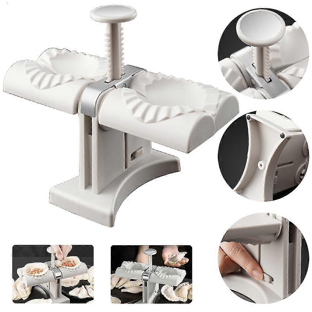 Double Head Automatic Dumpling Maker Wrapper Mould Machine Kitchen Tool