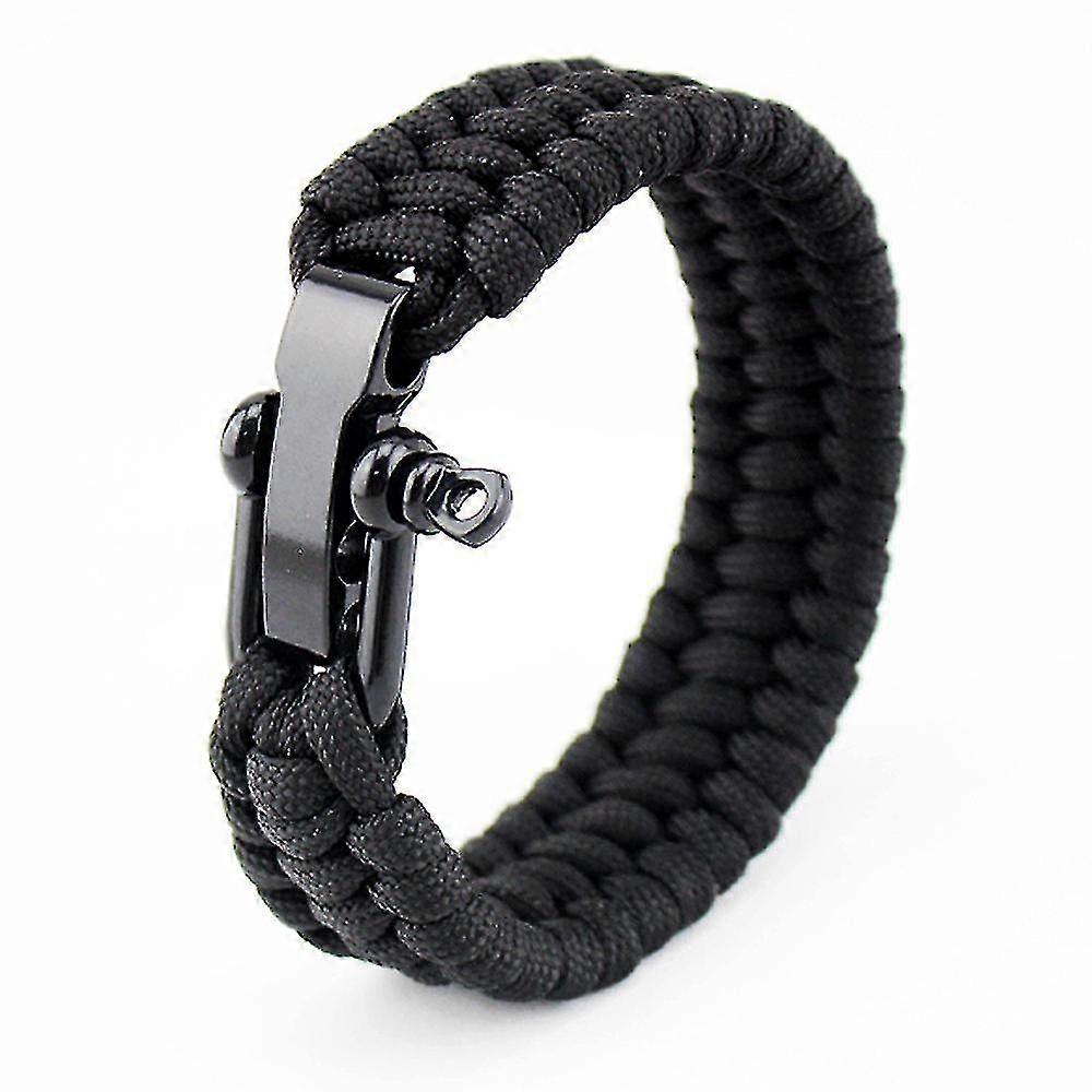 Stainless Steel U-type Shackle Connection Three-holes Adjustable(1 Pcs, Black)