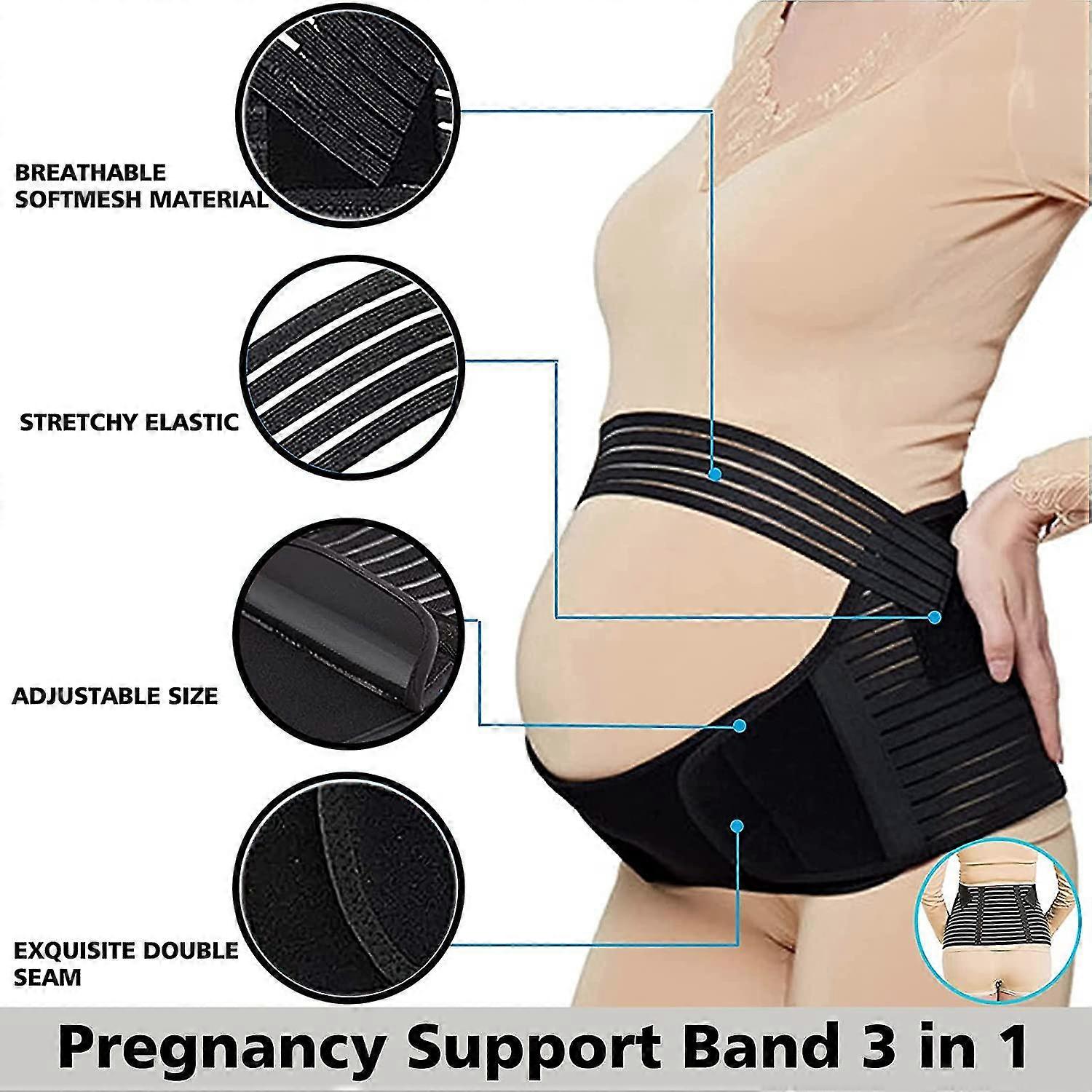 Postpartum Buikriem - Maternity Belt Voor Herstel Na Zwangerschap En Keizersnede Zwart