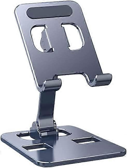 Adjustable Cell Phone Stand for Desk, Aluminum Desktop Phone Holder with Bigger Body and Longer Arm, Supper Stability, Compatible with All Mobile Phon