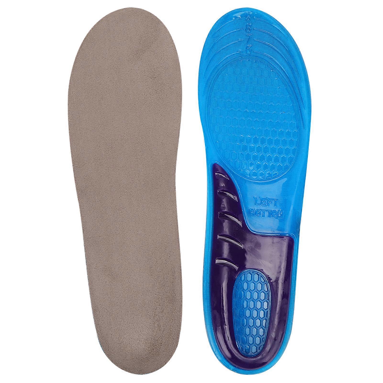 2pcs Shoe Insole Breathable Sneaker Inserts Massaging Shock Absorption Shoe PadMedium Size
