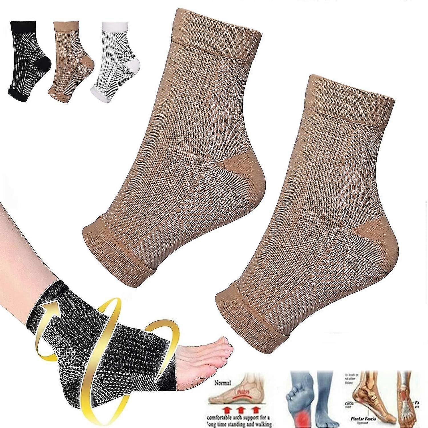 Dr Sock Soothers Kompression Fothylsa Stödstrumpor (3 par)