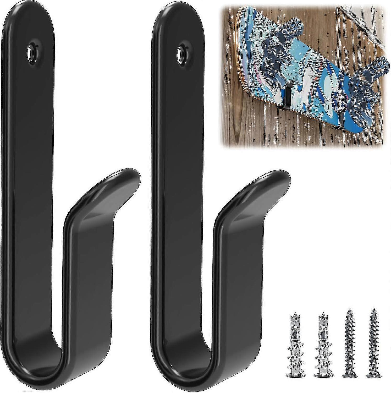 2pcs Horizontal Snowboard Wall Mount Clips Snowboard Wall Rack Snowboard Mount Storage Snowboard Display Wall Mount