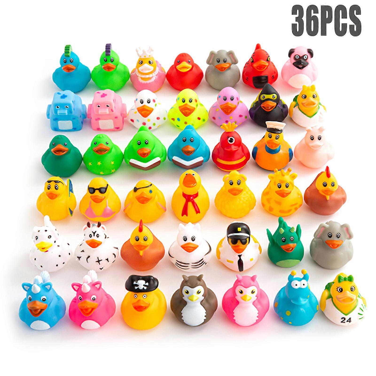 Brinquedos de banho do bebê Multi-temáticos Patinhos Animais Soft Rubber Float 30 X 25 X 15cm 22 X 17 X 12cm Festa de Natal Multicolor