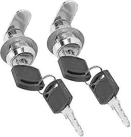 Stainless Steel Cabinet Drawer Cam Lock with 4 Keys AntiCorrosion Secure Hardware for Tool Box Letter Post Box