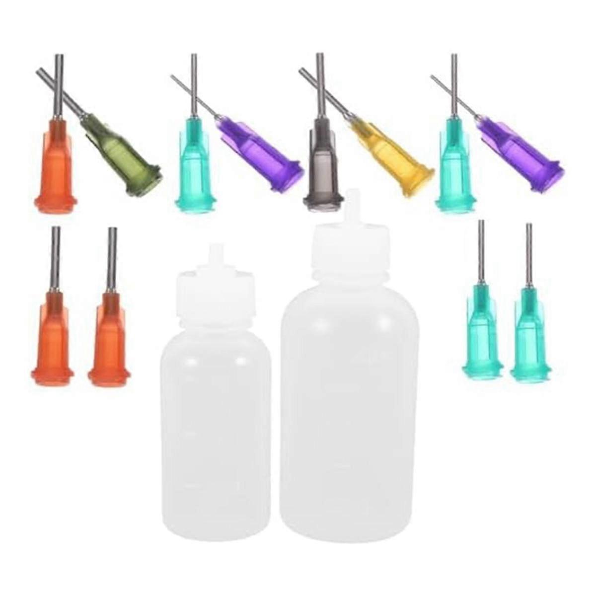 Silicone Free Glaze Needle Bottle Applicator Craft Pottery Glaze Bottles Precision Tip Applicator B