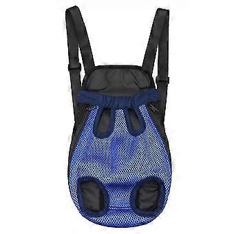 Pet Carrier Backpack Adjustable Front Cat Dog Legs Tail Out Chest Travel Bag Xl Dark Blue