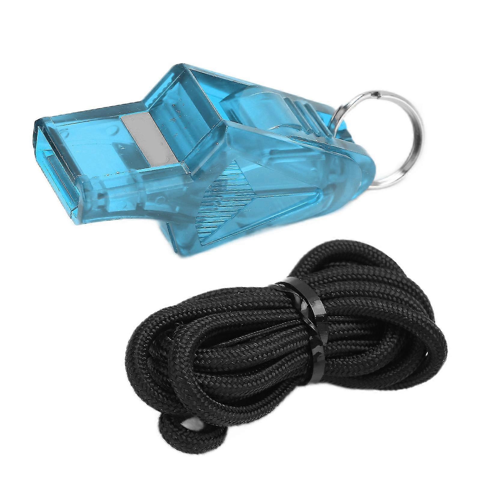 Sky Blue Sturdy Durable Resounding Referee Whistle for Competitions and Sports
