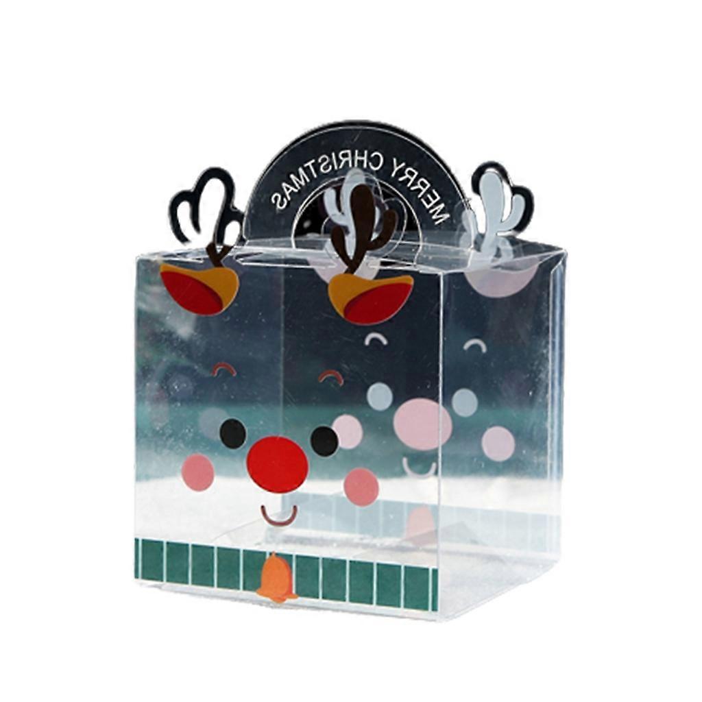 Transparent Christmas Apples Boxes 10pcs Clear Storage Container Cases